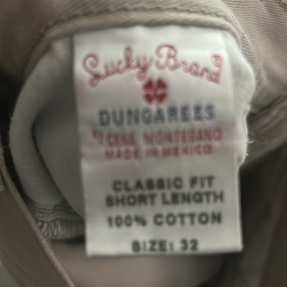 Tan Lucky Brand short length classic fit Dungarees - Picture 3 of 3
